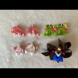 New girls princesses hair clips